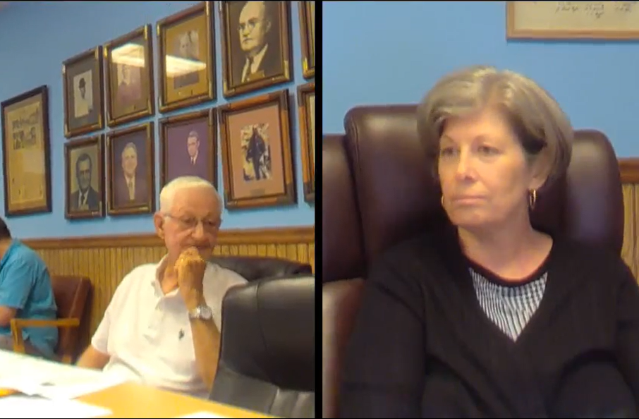Vice Mayor Cliff Sturdivant speaks about depreciation and budget concerns during the Bruceton, Tennessee Board of Aldermen meeting.