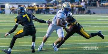 Mustangs hold Lions scoreless in 35-0 win