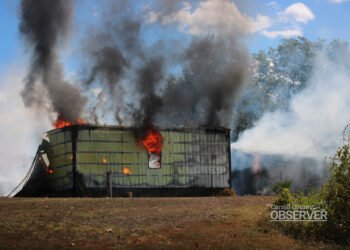 Fire Destroys Shop in Hollow Rock