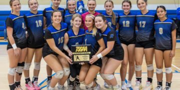Fillies Volleyball Claims District Tournament Title