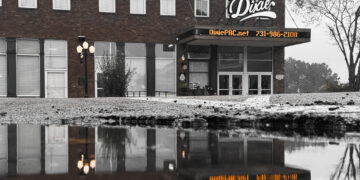 The Dixie Carter Performing Arts Center in Huntingdon, Tennessee