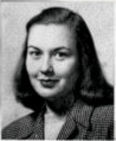 Senior portrait of Anita Shaw, now Anita Shaw Utley Hurt Boyd, from the Central High School Class of 1947 yearbook.