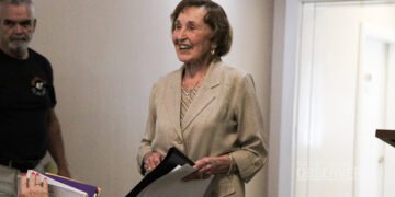 Anita Shaw Utley Hurt Boyd smiles following her presentation to the Huntingdon Historical Society on April 15, 2026.
