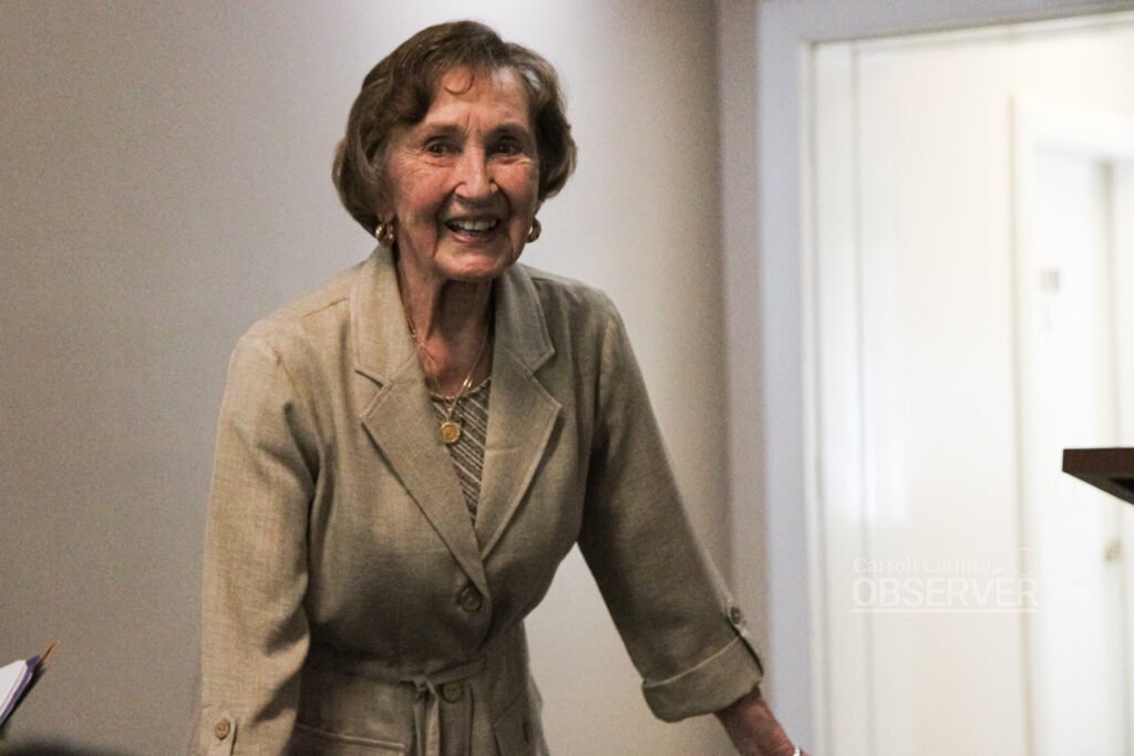 Anita Shaw Utley Hurt Boyd smiles following her presentation to the Huntingdon Historical Society on April 15, 2026.