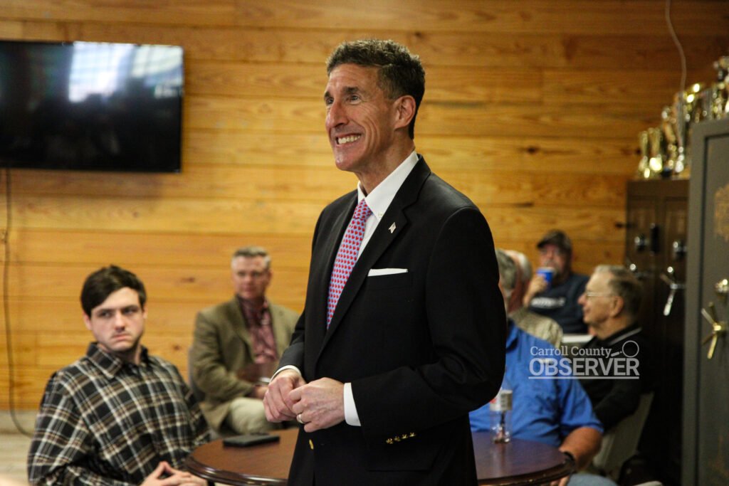 U.S. Rep. David Kustoff speaking at the Carroll County Shooting Sports Park.