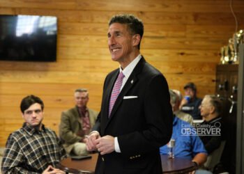 U.S. Rep. David Kustoff speaking at the Carroll County Shooting Sports Park.
