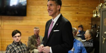 U.S. Rep. David Kustoff speaking at the Carroll County Shooting Sports Park.