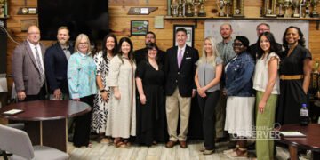 Leadership Carroll County Class of 2026 posing with U.S. Rep. David Kustoff at the Carroll County Shooting Sports Park.