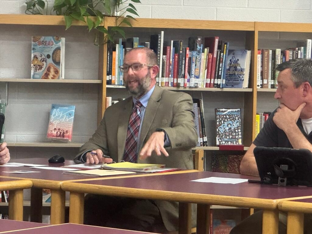 McKenzie schools Director Justin Barden discusses $120K sales tax loss at April 2026 board meeting