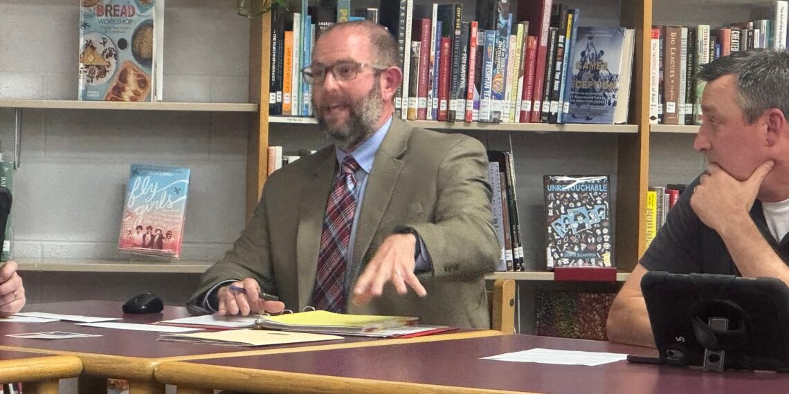 McKenzie schools Director Justin Barden discusses $120K sales tax loss at April 2026 board meeting