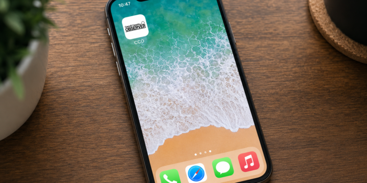 Carroll County Observer app icon on iPhone home screen