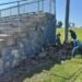 Bleacher Rehab Project Underway at Central’s Football Stadium