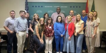 Group photo of Carroll County Chamber of Commerce Leadership Carroll County class for 2026